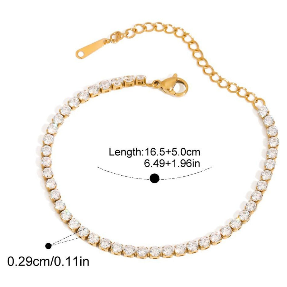 Elegant Diamond Rope Bracelet