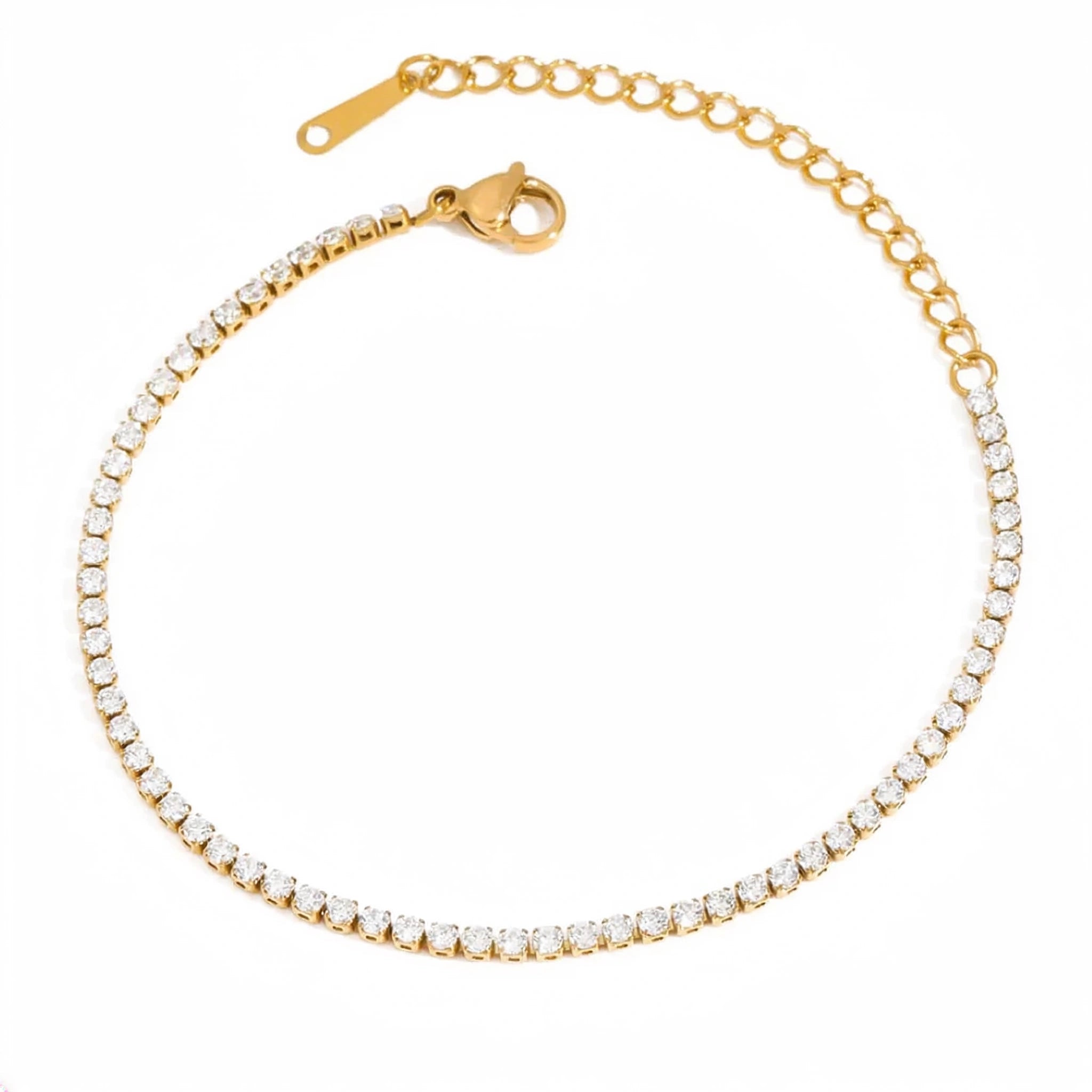 Elegant Diamond Rope Bracelet
