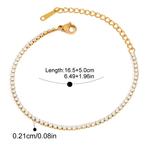 Elegant Diamond Rope Bracelet